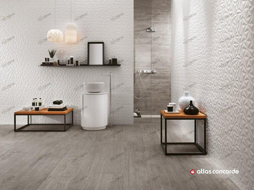 Atlas Concorde Керамическая настенная плитка с трехмерным эффектом бетона 3d wall design sun-id-1502777