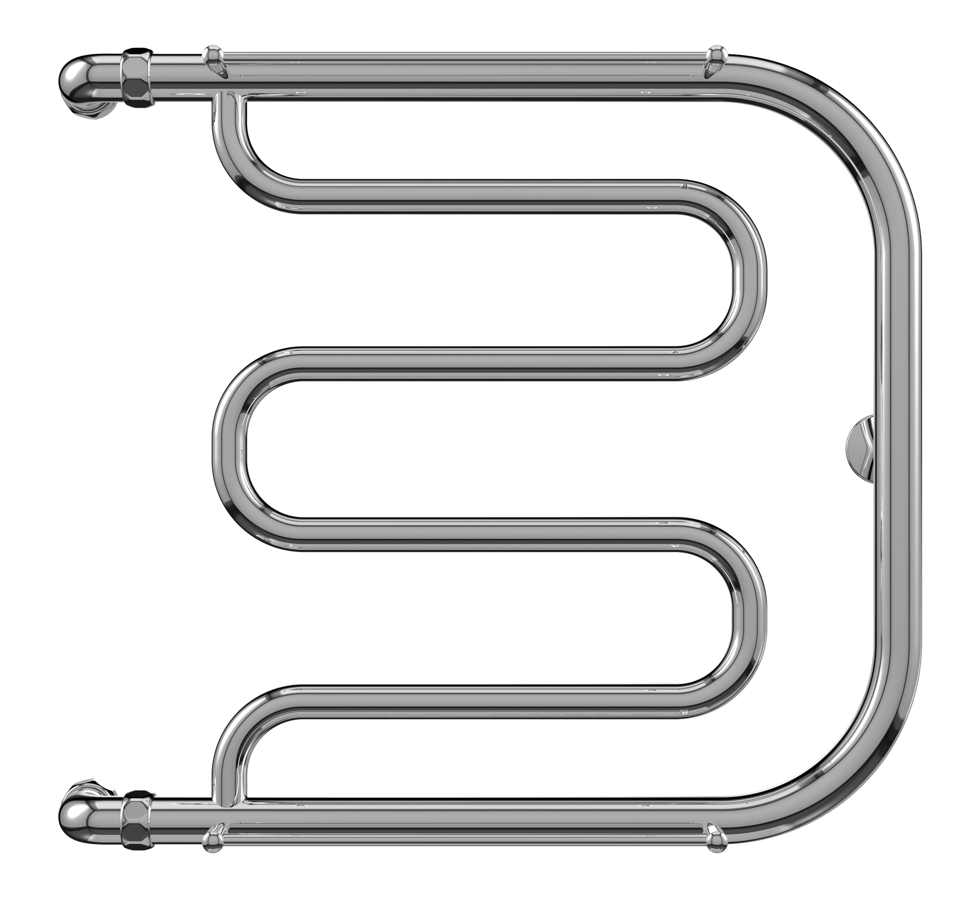 4620768881343 ЭКОНОМ Фокстрот AISI 32х2 600х700 Полотенцесушитель TERMINUS Нержавеющая сталь - Вид №1