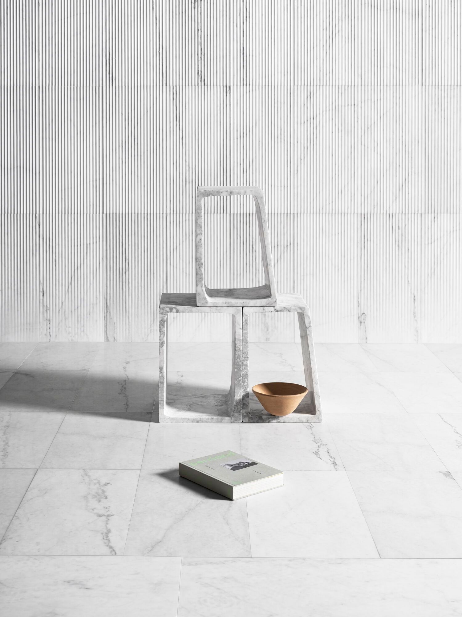 Мраморный отдельно стоящий настенный книжный шкаф LUCE DI CARRARA MARMERIA ARCH-00034268 - Вид №1