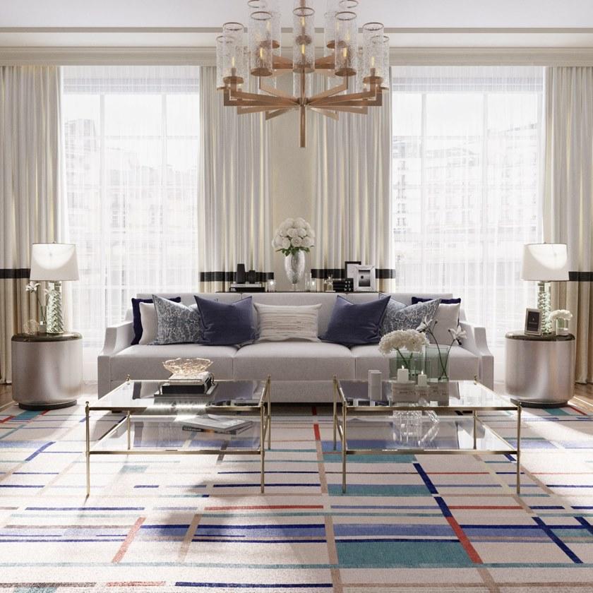 Tapis Rouge Прямоугольный коврик ручной работы Abstraction Tr1298 - Вид №3