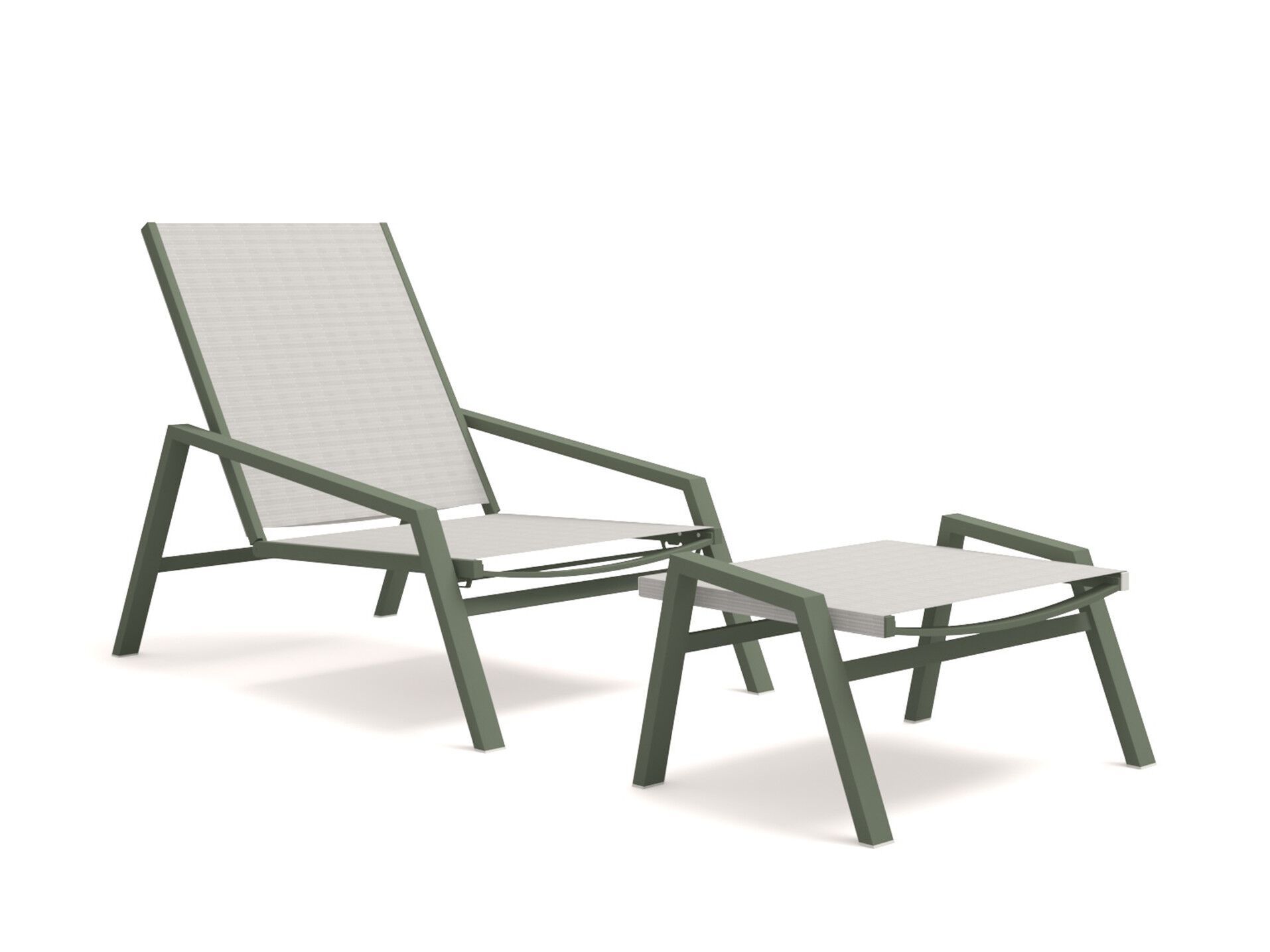 Алюминиевый шезлонг с подлокотниками 10Deka Pulvis ARCH-00057632 - Вид №1