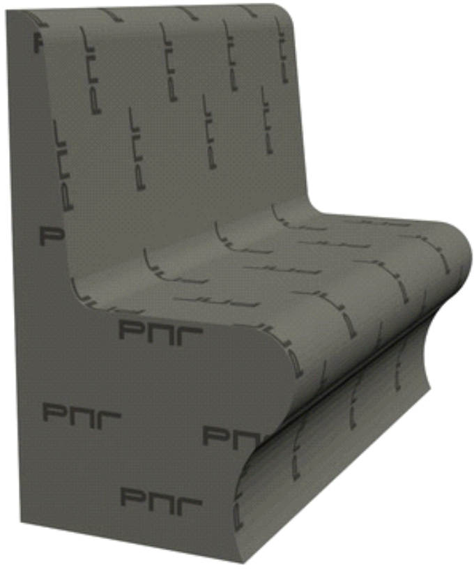 RPG16SUCOM Скамья из RPG  пенополистирола для хаммам 930x600x870