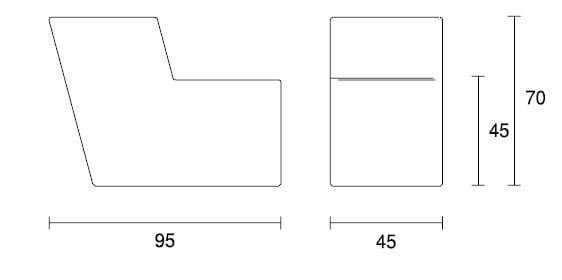 Бетонное наружное сиденье SIT форма ARCH-00068496 - Вид №4