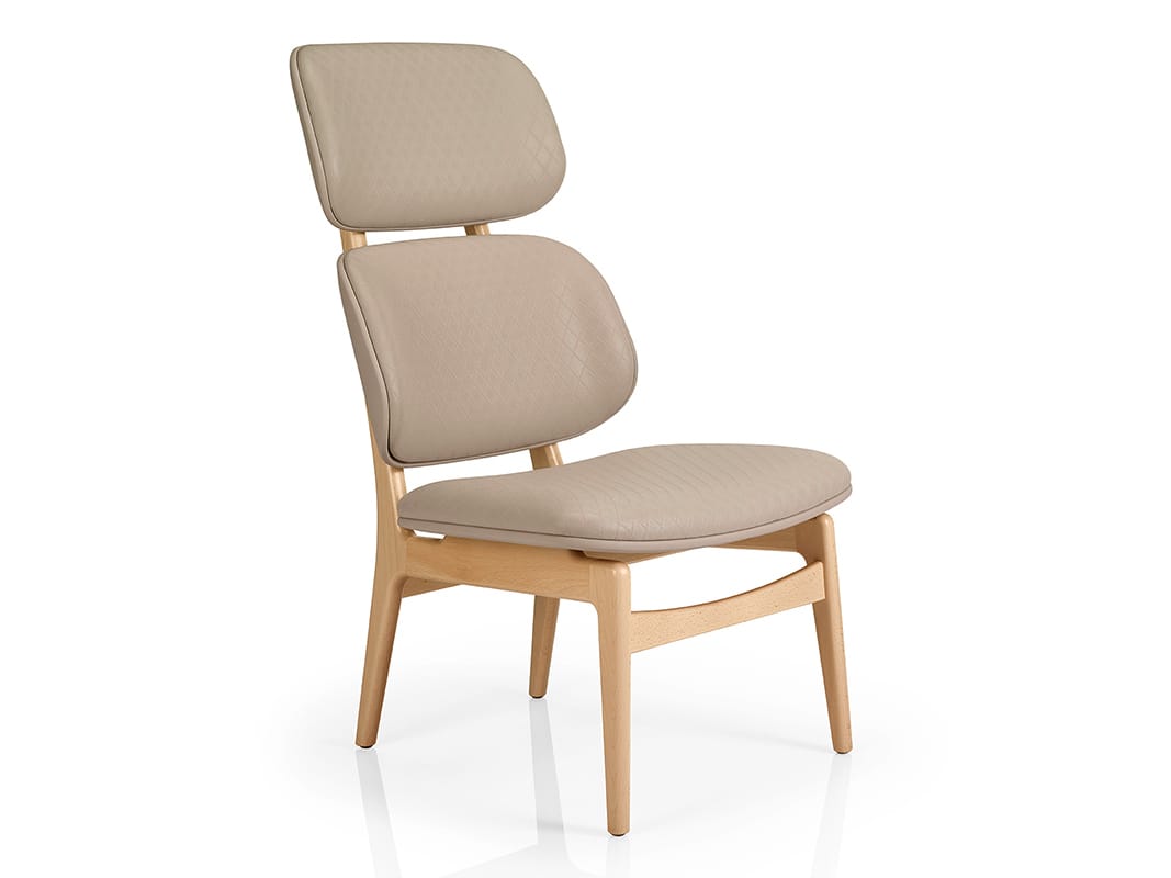 Кожаное кресло с подголовником More Contract Chloe ARCH-00082768