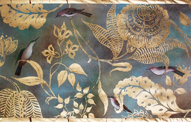 HEC38 Настенное панно 70х110 см, холст, роспись HECTOR Santreyd 