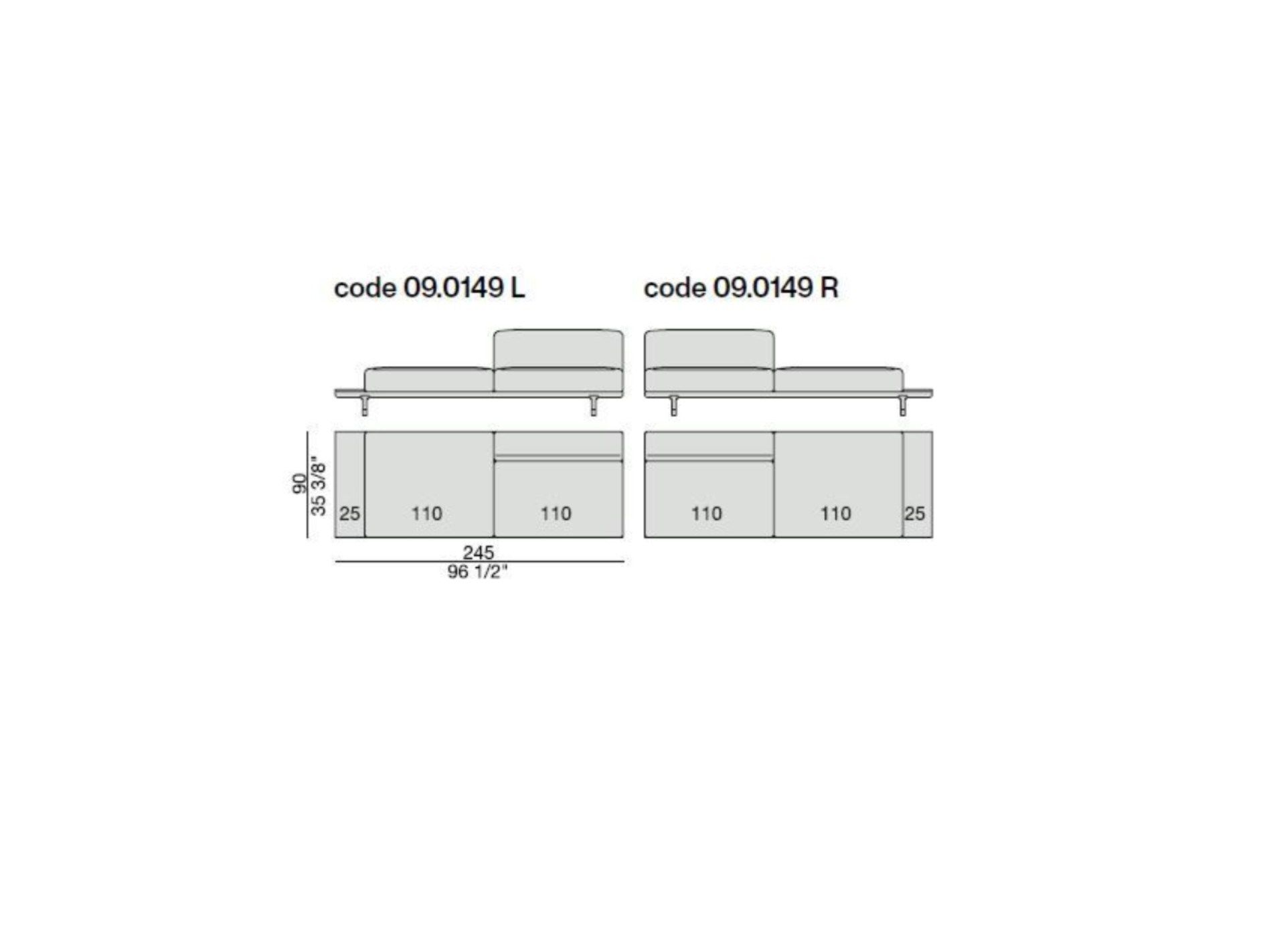 Съемный тканевый диван с журнальной стойкой Porada Soul ARCH-00074706 - Вид №9