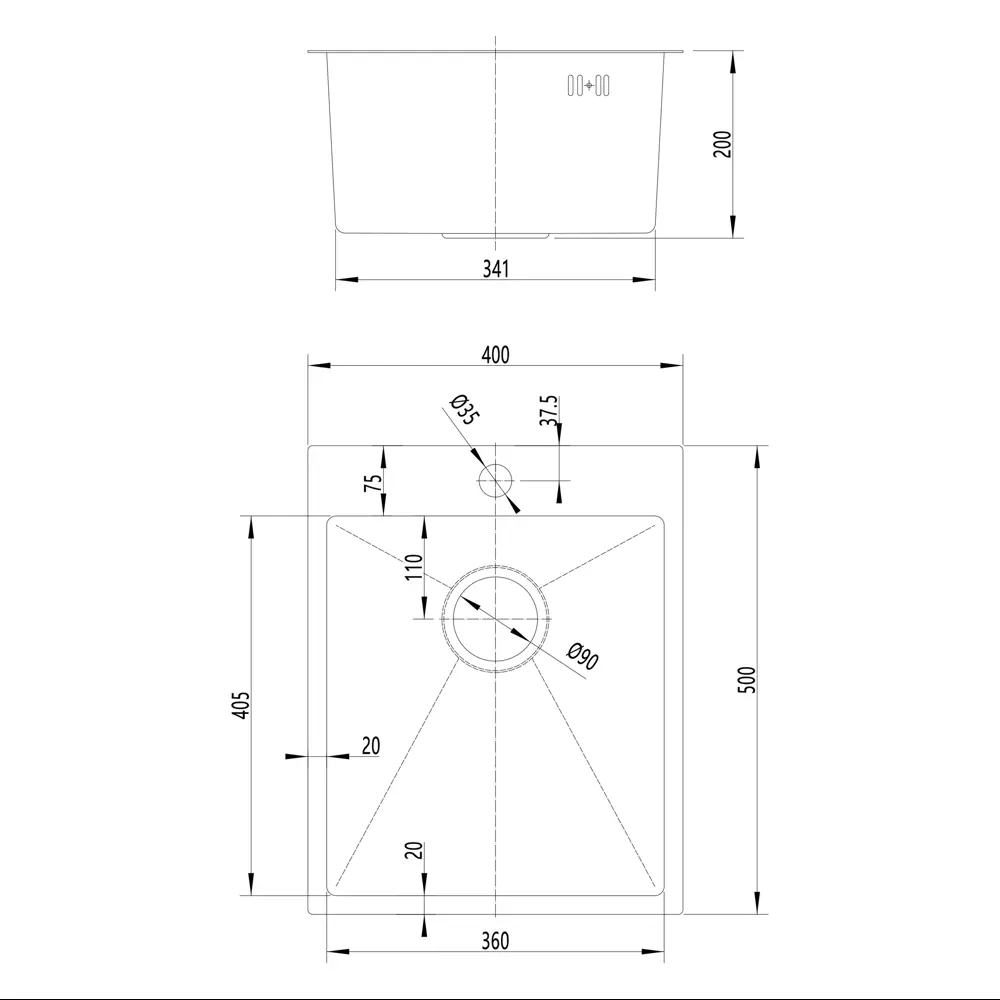 МОЙКА КУХ 40X50 Г20 ЗОЛОТ МЕТ KONSENSA STLM-2125255 - Вид №11