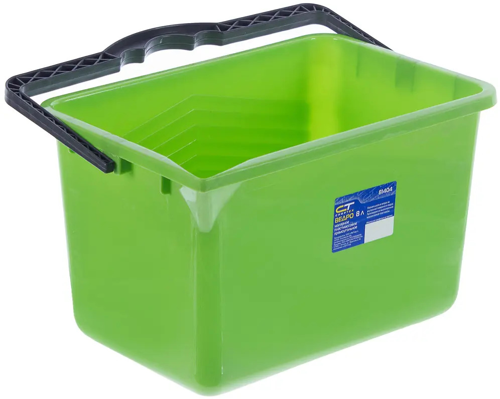 Ведро для краски Сибртех 8 л прямоугольное зеленое 15441749