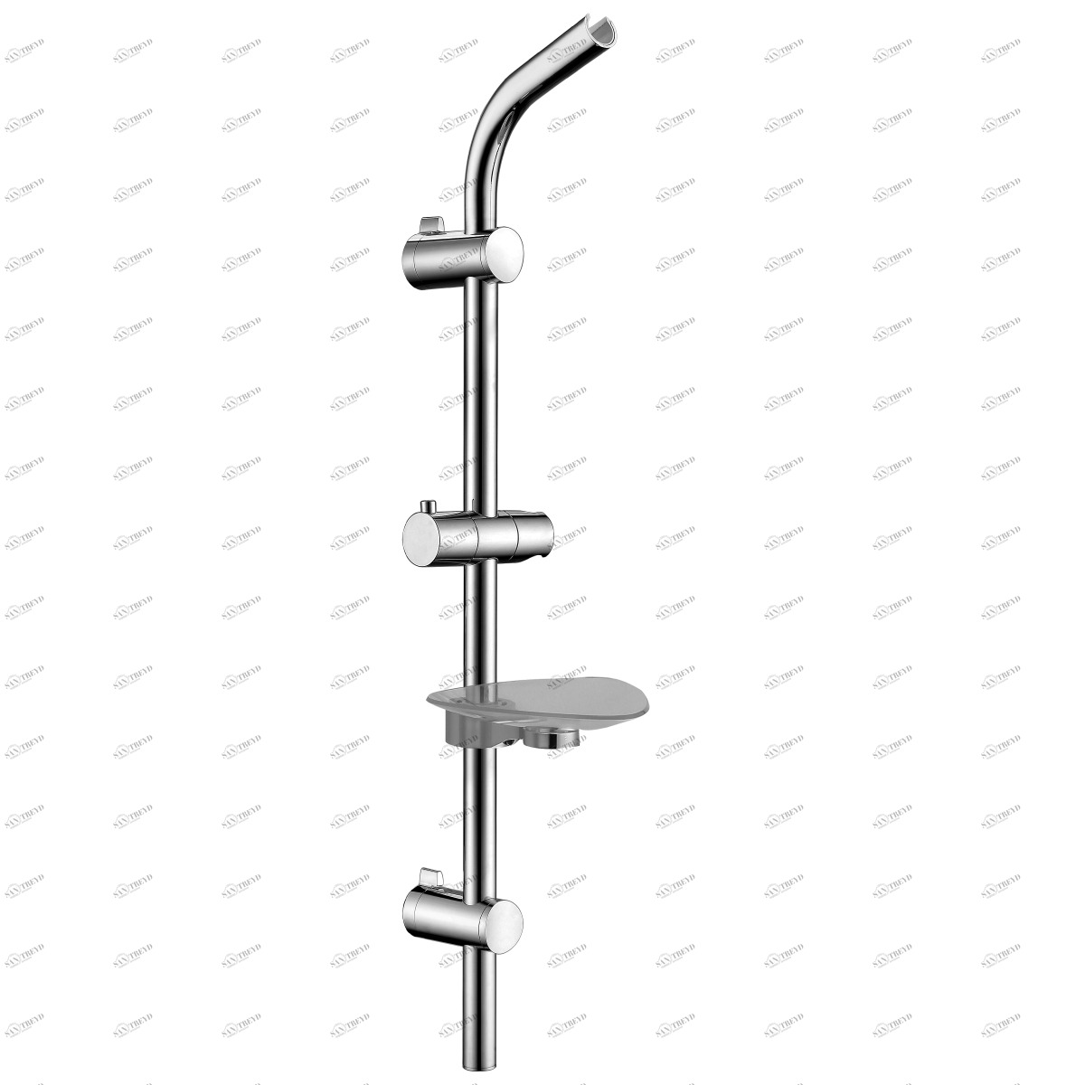 LM8071C Душевая стойка с треугольной мыльницей, хром, блистер LEMARK 