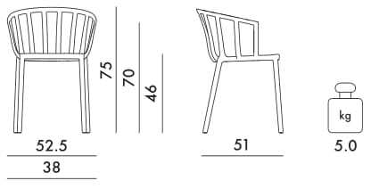 Штабелируемый стул из поликарбоната Kartell VENICE ARCH-00130274 - Вид №59