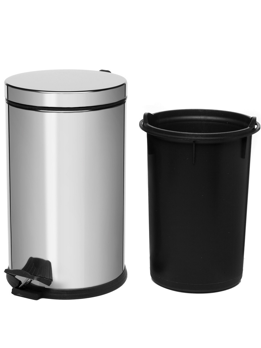 Вёдра с педалью и крышкой Antila Soft Close 8L Chrome NAVAKO 11008 - Вид №2