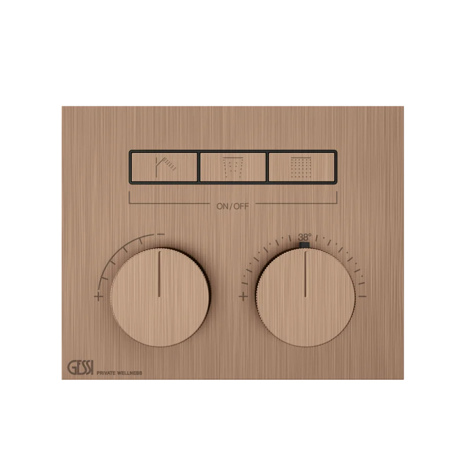 Смеситель для душа 63006 708 Gessi Hi-fi МЕДНЫЙ МАТОВЫЙ PVD 63006708