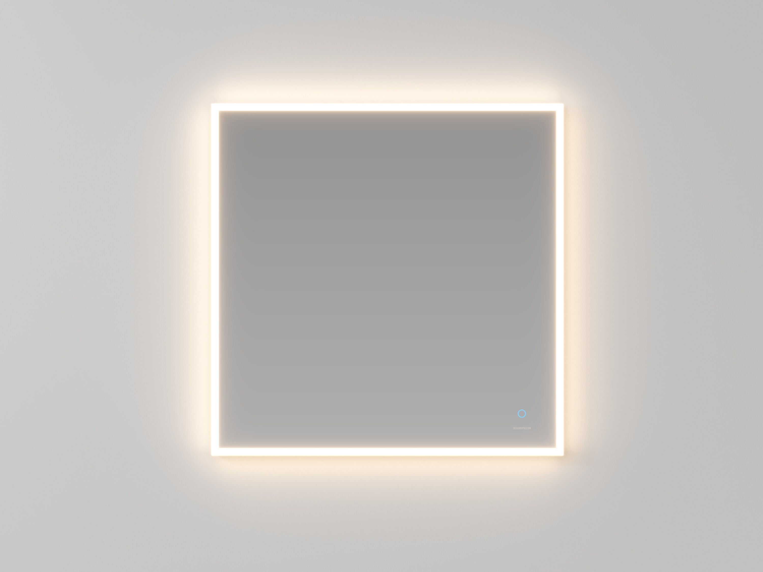 Квадратное зеркало со встроенным настенным освещением Ideagroup JOULE ARCH-00105924