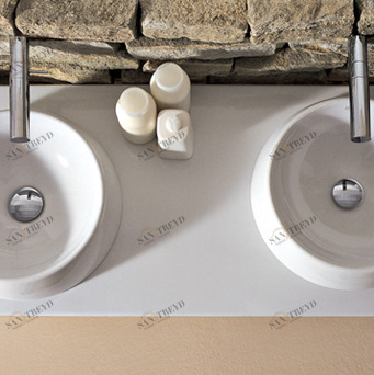 Столешница для двух раковин 120 см 30123 Althea Ceramica Design Elle Althea Ceramica