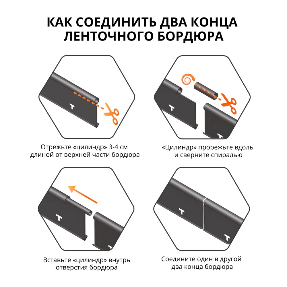 Бордюрная лента Gidrolica 1000 см h15 см цвет черный Santreyd STLM-2063587 - Вид №7