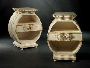 Carpanelli Круглая прикроватная тумбочка из дерева Vanity