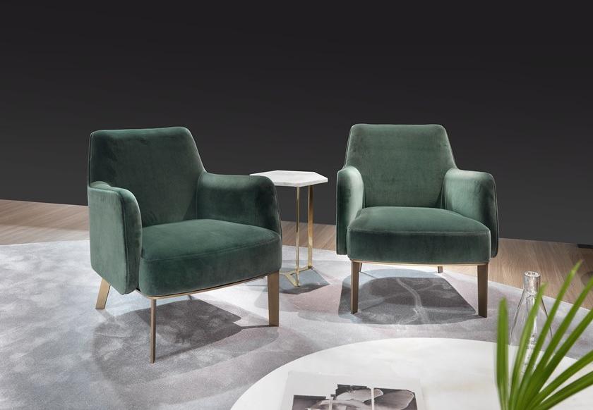 Marelli Кресло в набуке с подлокотниками Clipper 9clp106 - Вид №3