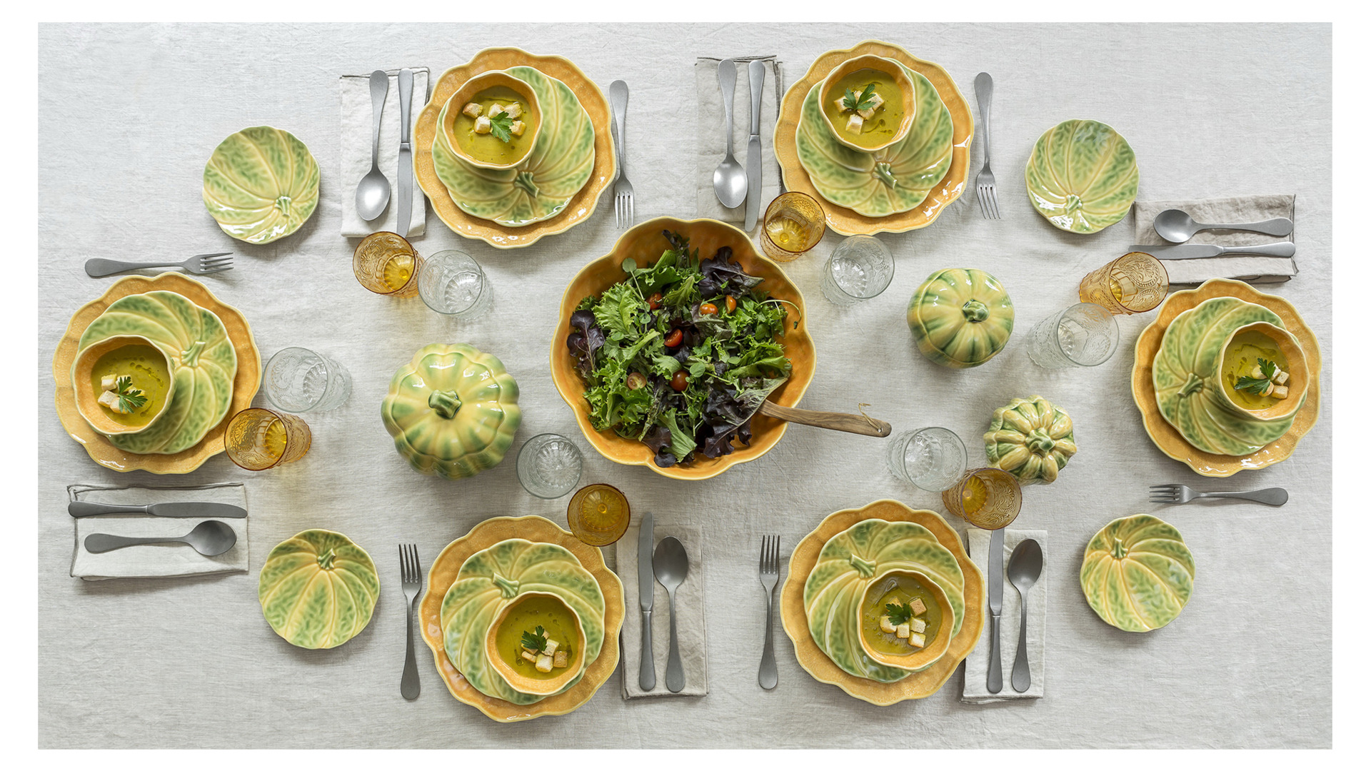 10602149 Bordallo Pinheiro Салатник Bordallo Pinheiro Тыква 17см, керамика Керамика  - Вид №2