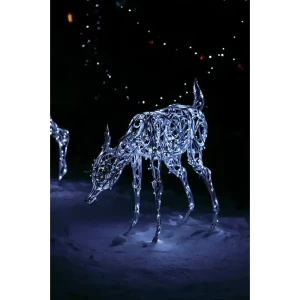 Электрическая светящиеся фигура Олененок 400 LED 70x120x20 см теплый белый свет 86164107 STLM-2116056