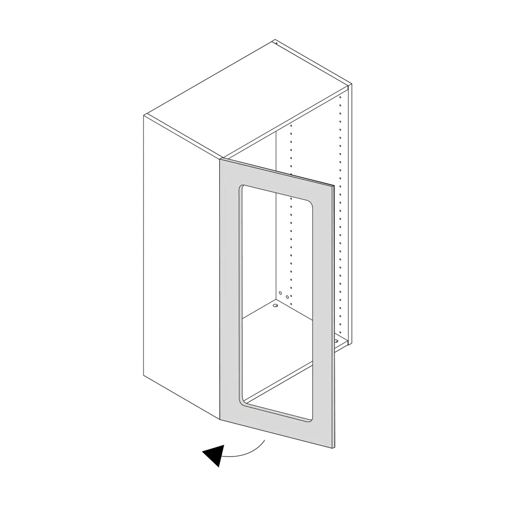 Фасад-витрина кухонного шкафа Реш 39.7x102.1 см Delinia ID МДФ цвет белый STLM-2100924 - Вид №15