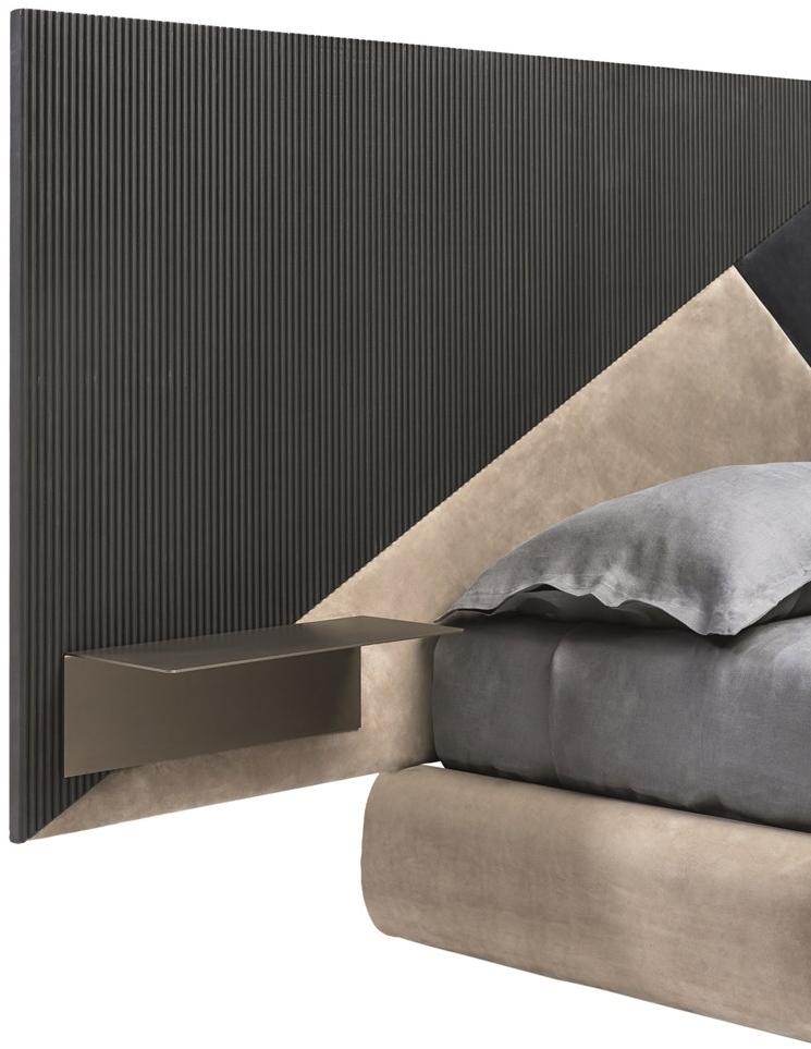 Shake Кровать двуспальная в коже с высоким изголовьем Ego sun-id-1485098 - Вид №3