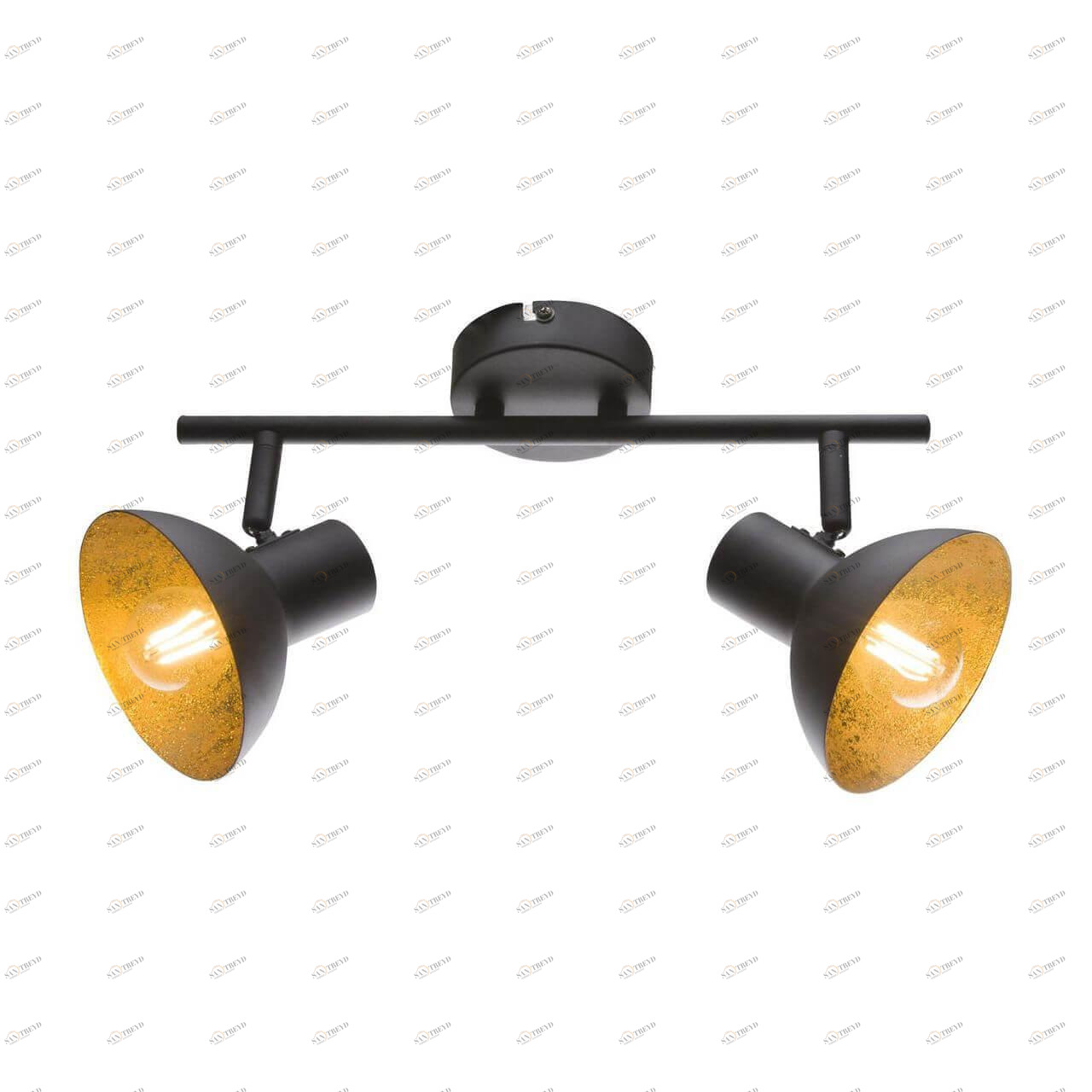 Спот потолочный черный Globo Lotte 2 54001-2 GLOBO LOTTE 00-3891761 Черный Ceramica Globo 