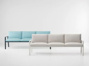 Kettal 3-х местный тканевый садовый диван Park life #11500/11450