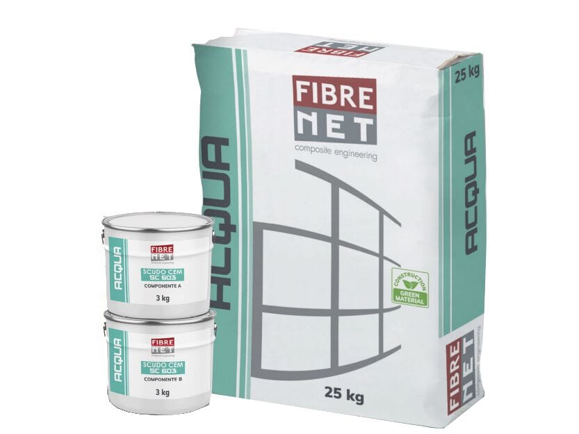 Гидроизоляционный эпоксид цементный раствор Fibre Net SCUDO CEM - SC 603 ARCH-00052201 - Вид №1
