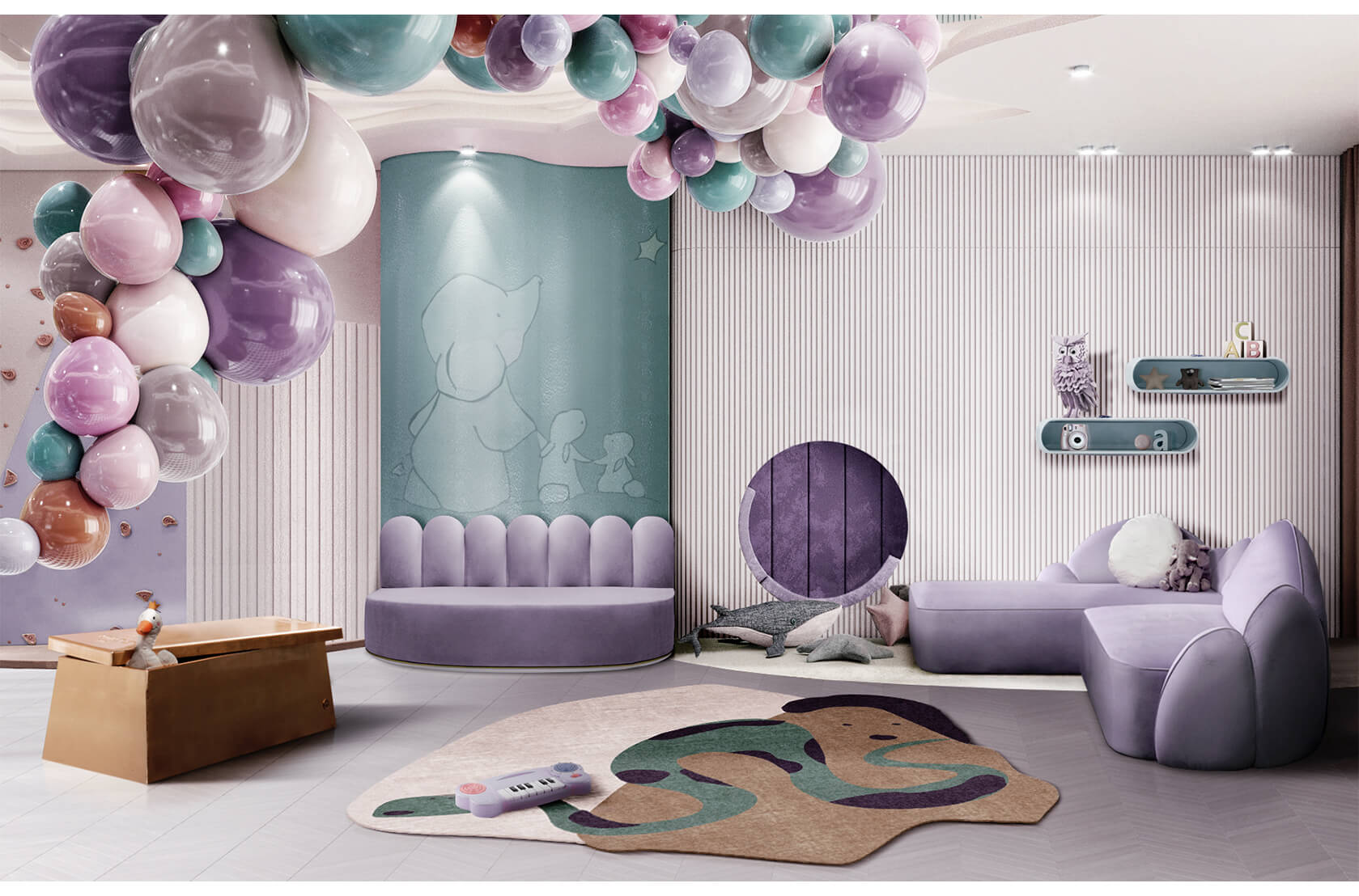 CIST464 Ящик для игрушек Медь Circu  - Вид №4