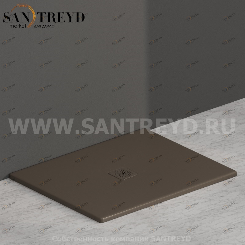 DT100CS Душевой поддон 100x80 керамический Globo Ceramica Globo DOCCIATRE