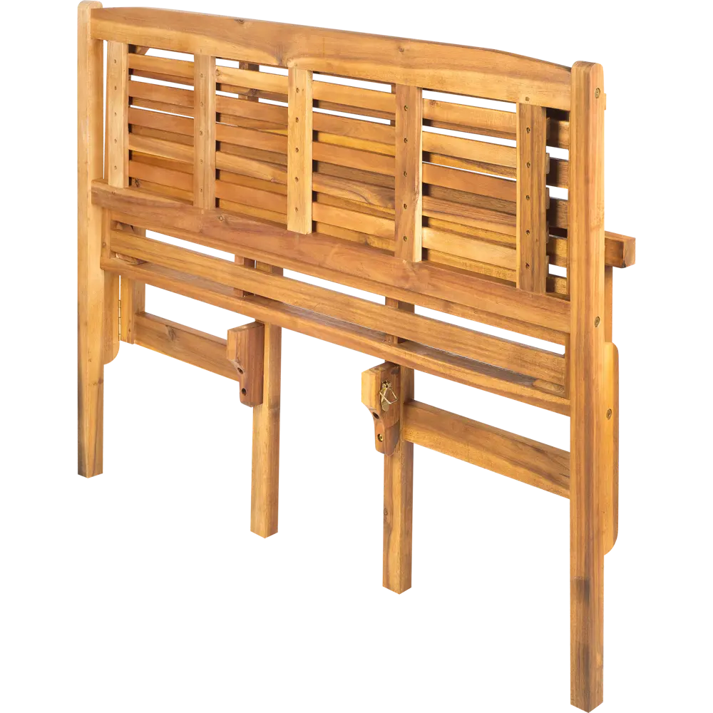 Скамья садовая складная 120x54x91 см дерево светло коричневая NATERIAL STLM-2110874 - Вид №1