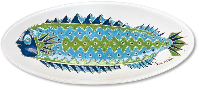 Cerasarda Овальный поднос из керамики Piatti da collezione sun-id-1465422 - Вид №1