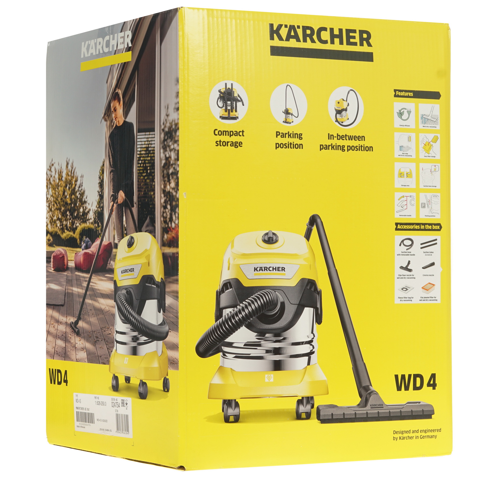Хозяйственный пылесос  Karcher WD 4 S V-20/5/22 5370596 STDN-0023382 - Вид №12