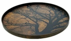 Ethnicraft Круглый деревянный поднос Classic 20404