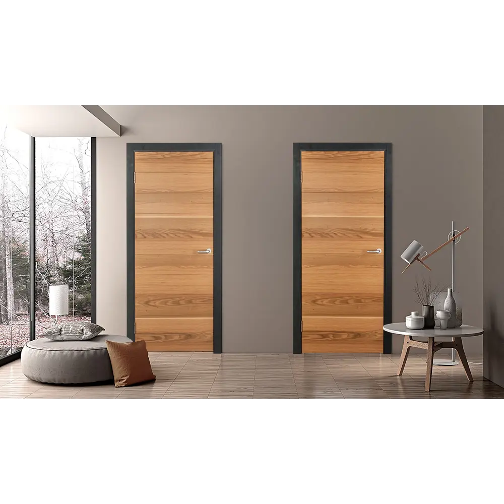 Дверь межкомнатная глухая Loft 90x200 см шпон цвет дуб рустик с замком и петлями 82246658 STLM-2054829 МАРИО РИОЛИ  - Вид №2