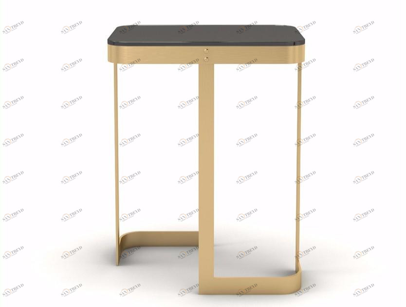 MARIONI Низкий прямоугольный журнальный столик из хрусталя Jean 02732/c - 02732a/c