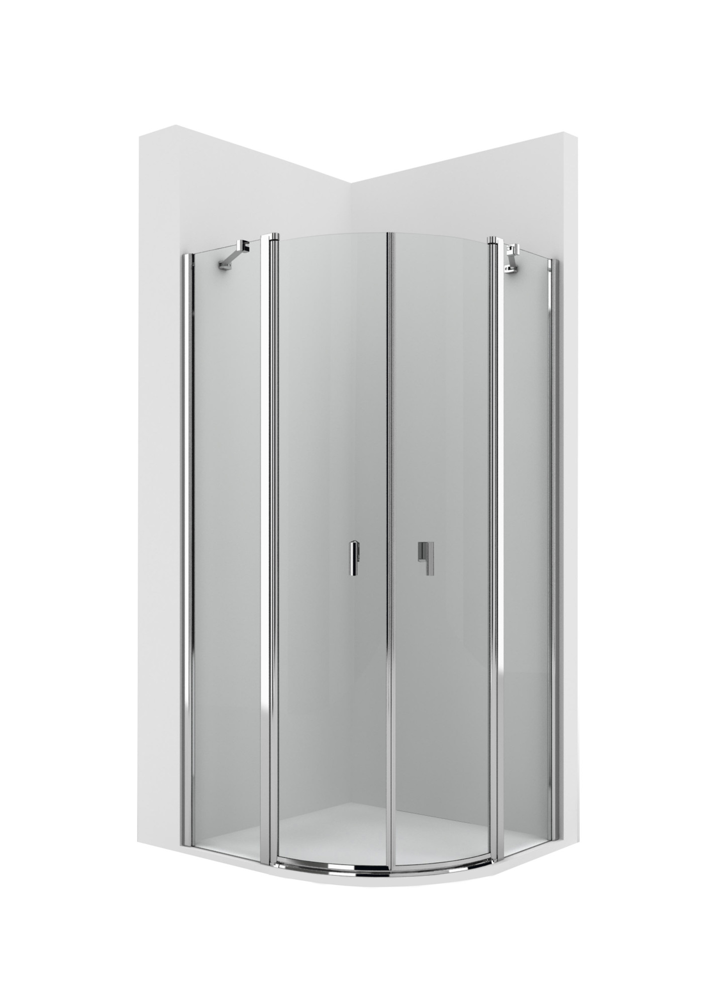 AM220......... MRF - Угловой душ с 2 поворотными створками + 2 стационарными ROCA Easy