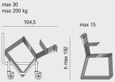 Viganò Штабелируемый металлический стул с подлокотниками Daisy metal sun-id-1355626 - Вид №6