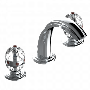 A1L-2151 НЕ РЕКОМЕНДУЕТСЯ ИСПОЛЬЗОВАТЬ смеситель на 3 отверстия с донным клапаном Thg-paris Amboise с красной яшмой Хром