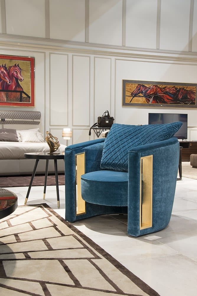 Бархатное кресло с подлокотниками Formitalia Rachele ARCH-00073742 - Вид №3