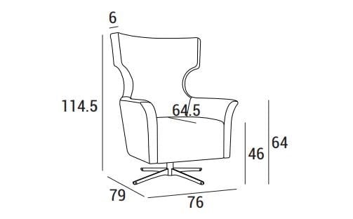 Спицевое кресло с подлокотниками Domingo Salotti KARI ARCH-00090737 - Вид №5