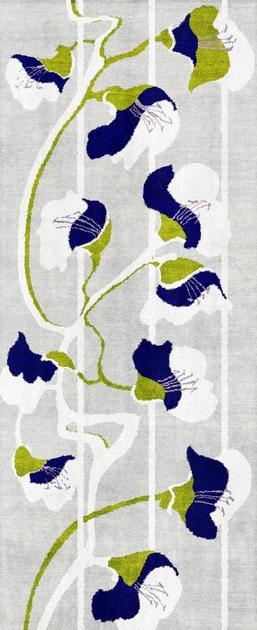 Un Tapis à Paris Прямоугольный шерстяной коврик с цветами Permanent sun-id-1351995 - Вид №1