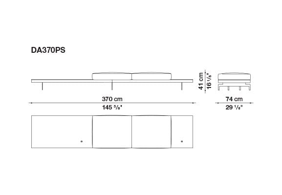 3-местный тканевый диван с полуостровом B&B Italia док ARCH-00061121 - Вид №143