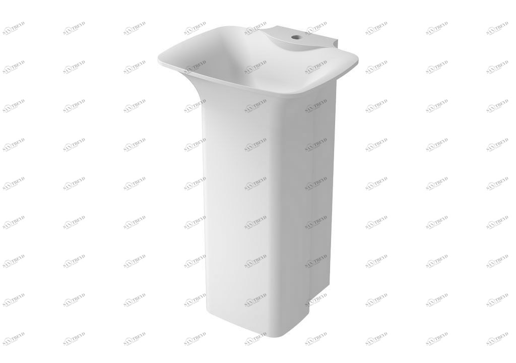 V30 Напольная раковина стоящая прямоугольная Aquanet 