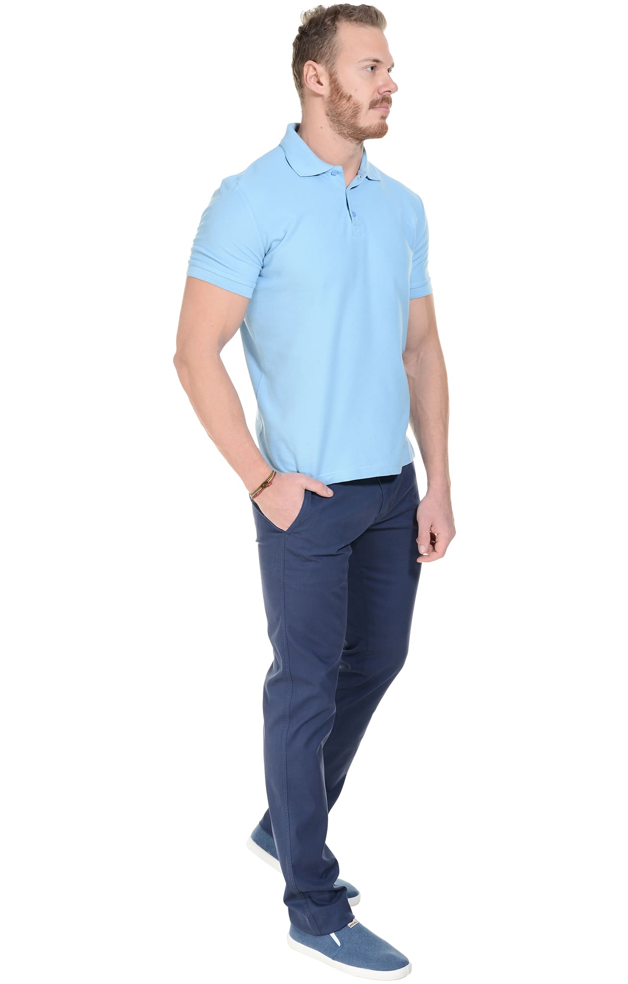 68230 Брюки  мужские blue (синие) El-Risto  Одежда для официантов  размер 48/182-188  - Вид №4