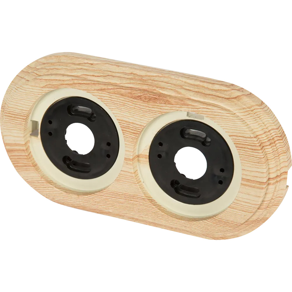 Рамка Electraline на 2 розетки в стиле карельской сосны 82246904 Серия отсутствует STLM-0023010 - Вид №1