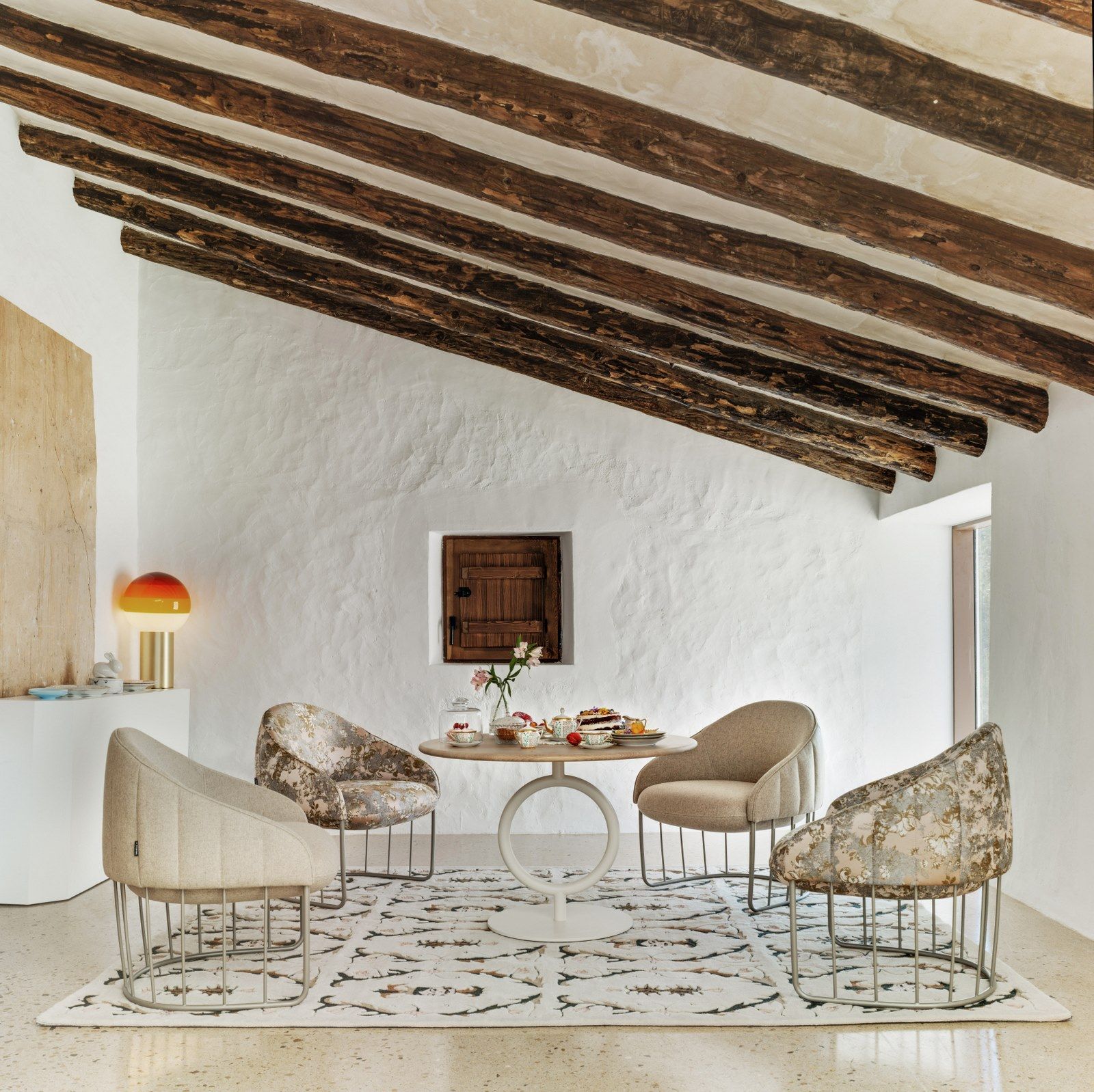 Высокий стол из стали и МДФ SANCAL ARCH-00011699 - Вид №2