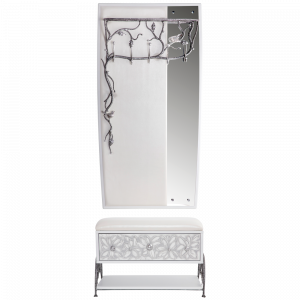 15011,14079 Вешалка и банкетка Терра Серебро BOGACHO