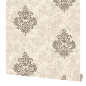 Обои флизелиновые Московская обойная фабрика Феличита бежевые 1.06 м 4229-4