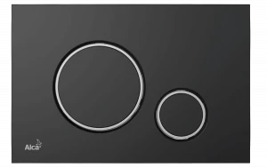 Кнопка управления для скрытых систем инсталляции, черный-мат/xром-глянец